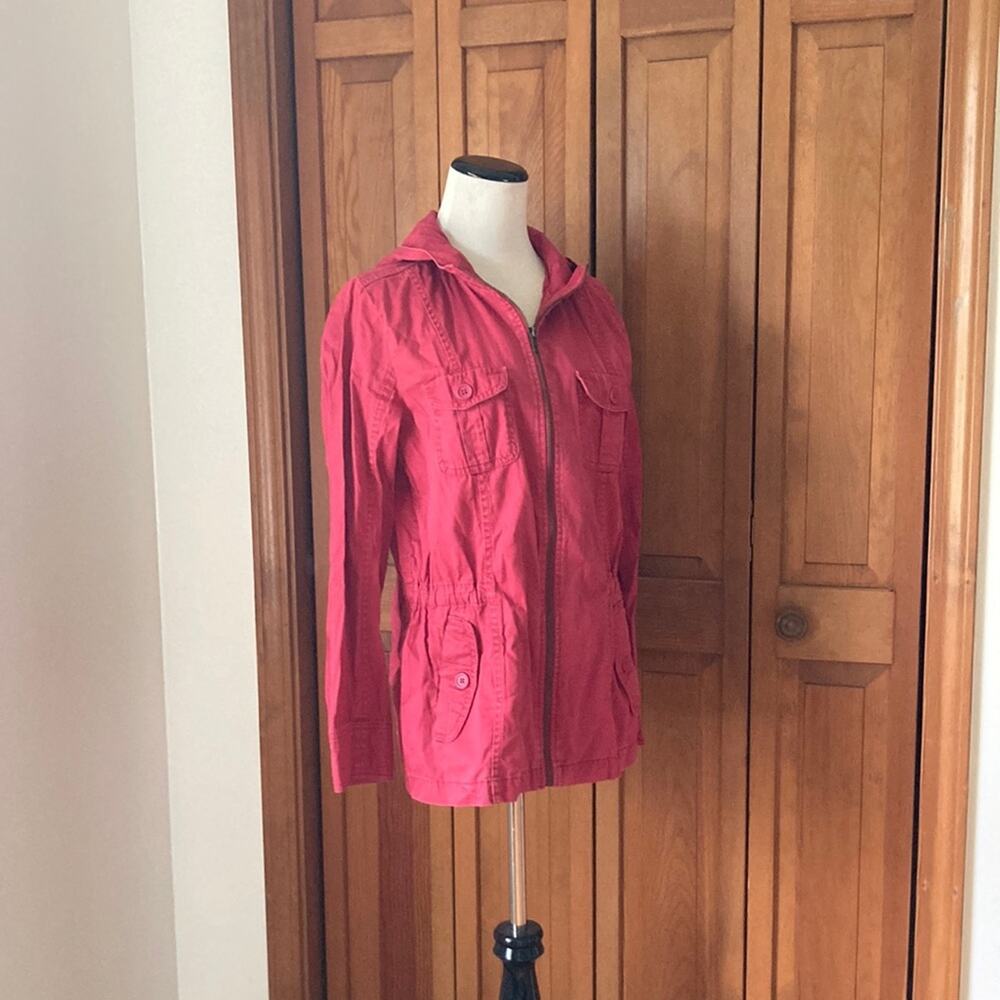 Sonoma Light Cotton Zippered Jacket W/Hood, Size S